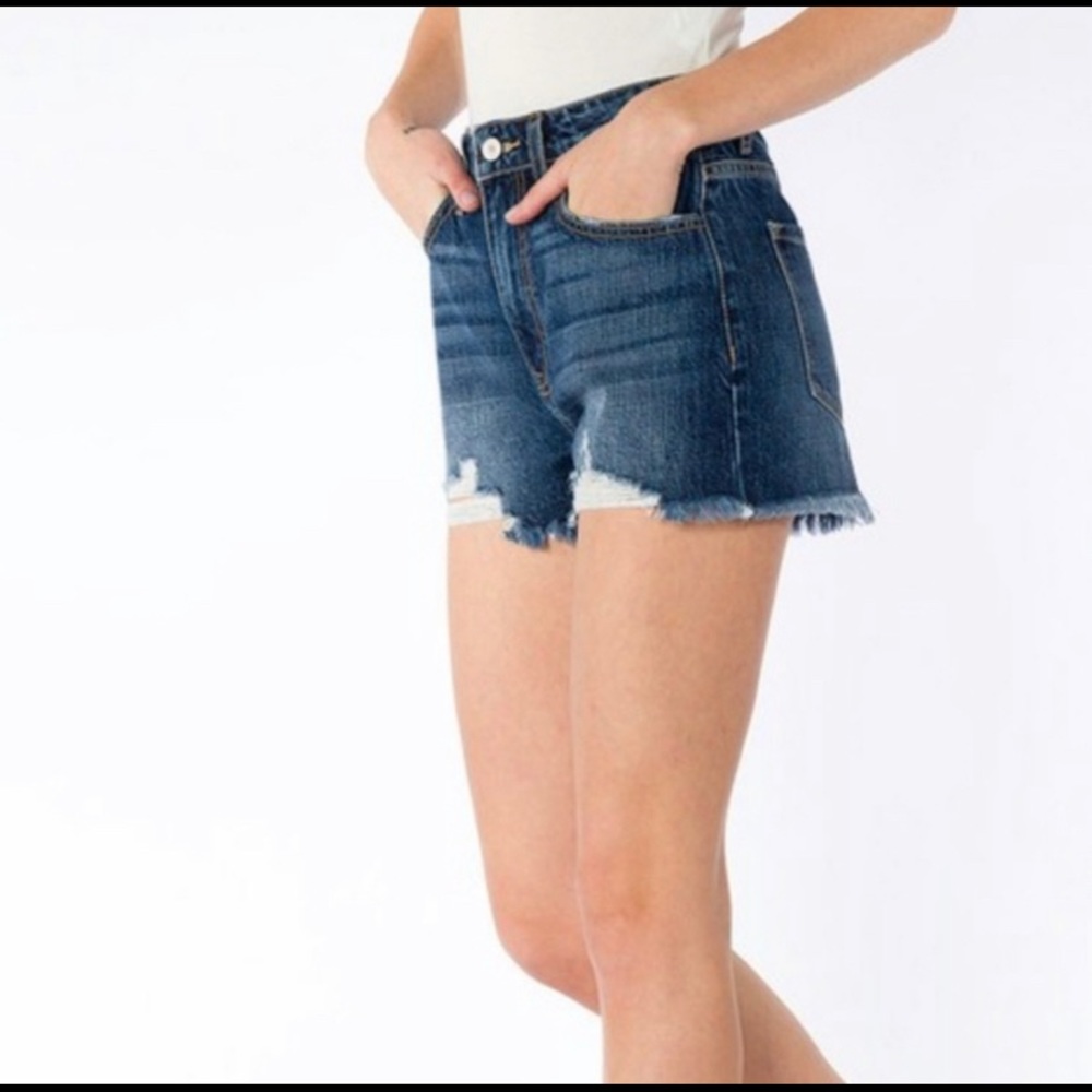 Kancan High Waisted Distressed Shorts - Picture 7 of 7